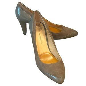 Modern Vintage gray heels, suede/leather, size‎ 39